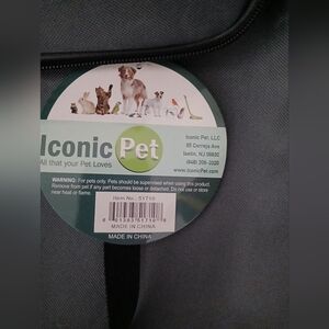 Iconic Pet 2in1 Carrier/Holder. *NEW* Grey With Straps And Travel Bag